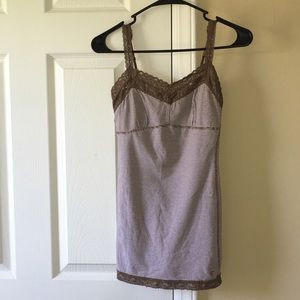 Brown striped tank